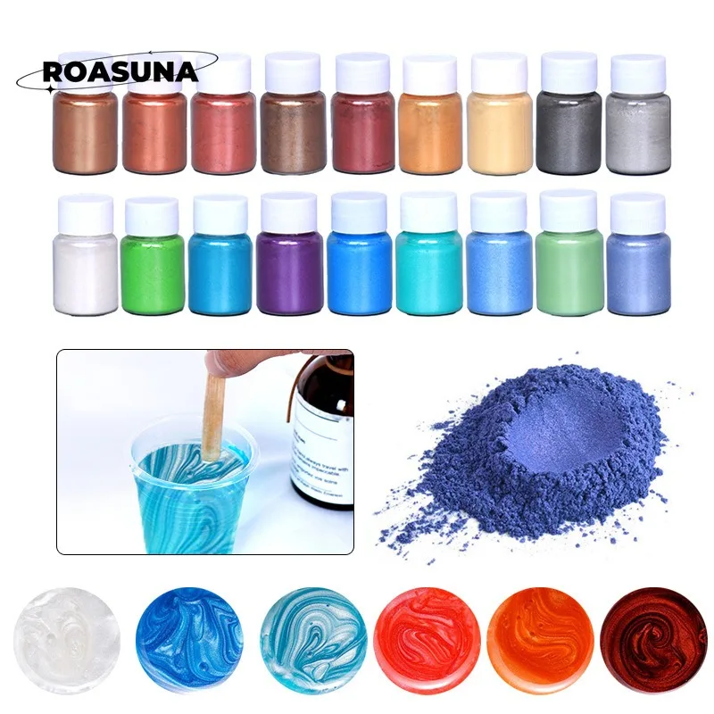 Mica Powder Colorant - 24-цветный слюдяной жемчужный порошок для эпоксидной