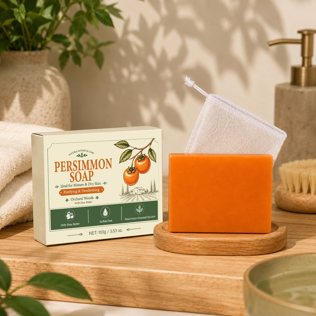 Мыло с экстрактом хурмы для му – обзор и цена Shea Butter Raw