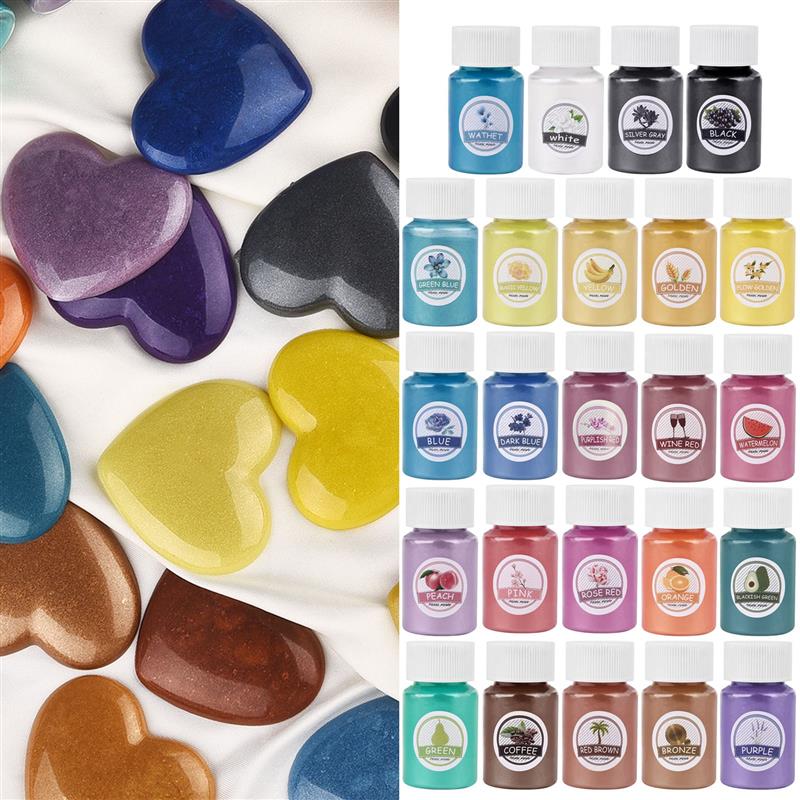 Эпоксидная смола 24 цвета, кра – обзор и цена Mica Powder Colorant