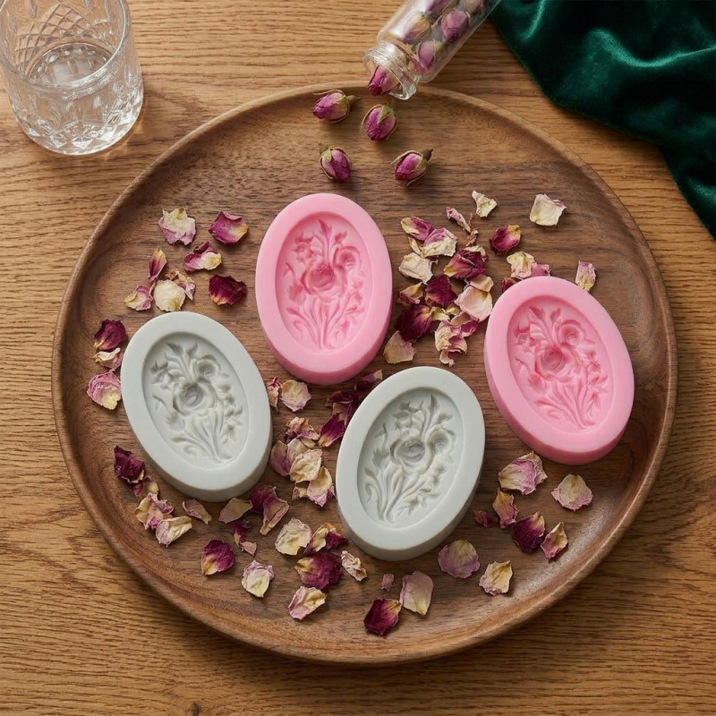 4 силиконовые формы в форме цв – обзор и цена Soap Making Molds